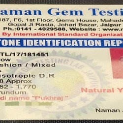 Siloni Pukhraj Stone – Original Yellow Sapphire (Guru Gemstone) | Certified & Natural